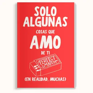 Solo Algunas Cosas Que Amo De Ti (En Realidad, Muchas) - Spanish version: Just A Few Things I Love About You (Okay, A Lot) - Fill-In-The-Blank Keepsake by LARKINROAD for Anniversary Gift or Gift for Significant Other