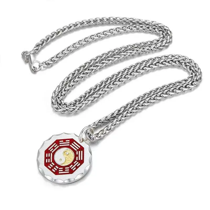 DIY Yin Yang Taiji Beading & Jewelry Making Pendant, Unisex Men/Women Fashion Costume Jewelry Necklace, Everyday Wear Accessory for Balance and Harmony, Harmony and Equilibrium Focus