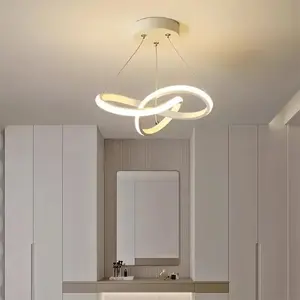 Minimalist LED pendant light, home decoration light, tri color aluminum pendant light, suitable for living room, kitchen, bedroom, corridor light decoration, minimalist pendant light