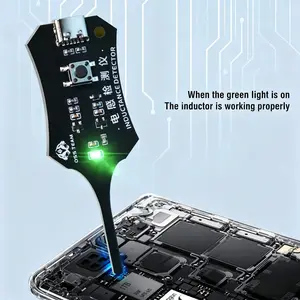 Type-C Inductance Tester Motherboard Coil Tester Electronic Circuit Board Inductor Detector for Phone Motherboard Component Repair Electromagnetic Induction Quick Fault Check Tool