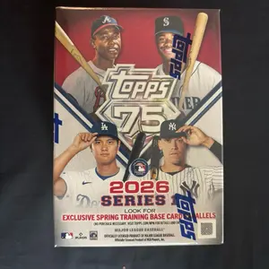 2026 Topps MLB Series One Blaster Box, 6 Packs per box, 12 Cards per Pack, 72 Cards per Box! Looking for exclusive Spring Training Parallels!