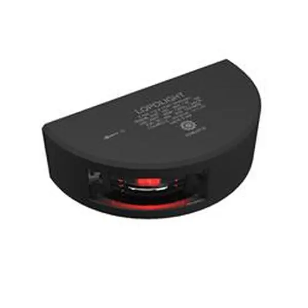 Lopolight 301-002-B Black Housing Vertical Mount Port Side Light - Red, 2 nm, Polyurethane & Aluminum Construction, Waterproof, 0.85 lbs, 10.0-32.0 VDC, 12m Range, A4 Stainless Steel Screws