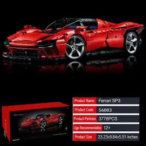 Super Car Building Blocks New Experience Sp3 Technology Assembly Set 1:8 Realistic Replication, Unisex Pre-Order Now Available