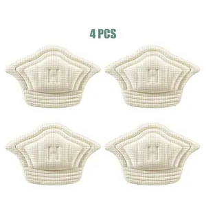 2 Pairs Heel Cushion Pads, Heel Grips Inserts for Loose Shoes, Too Big Boots, Reusable Heel Guards Liners for Women Men, Improve Shoe Fit