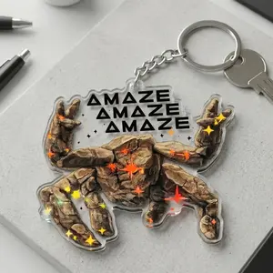 Amaze Amaze Amaze Acrylic Keychain, Project Hail Mary Inspired Keychain, Rocky Keyring Sci-Fi Fan Accessory