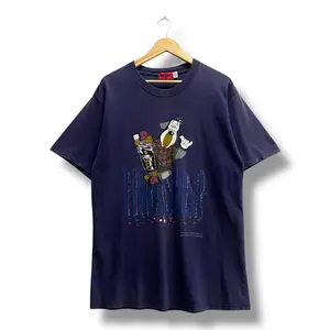 Vintage 90s Thrasher X Droopy Tee, Crewneck, Sweater, Pullover - Navy LARGE