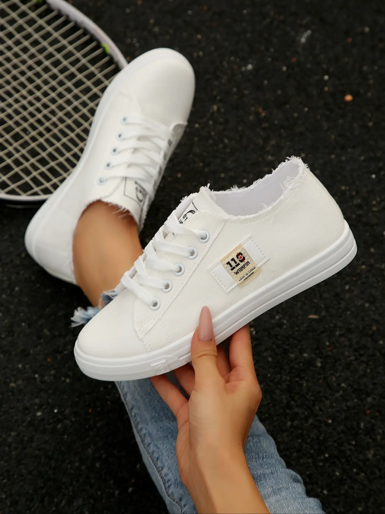Women's Spring Summer Canvas Shoes, Casual Trainers Versatile Low Top Low Cut Athletic Trainer Sneakers, Striped PU Leather Flat Sports Board Shoes, All Seasons Walking Shoes, Low Top Footwear