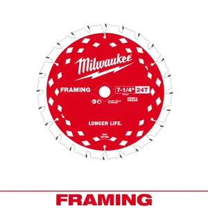 Milwaukee 48-40-0720 7-1/4" 24T Framing Circular Saw Blade