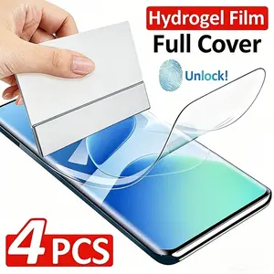 4-Pack Water Gel Screen Protector for Infinix Hot 60 Pro+ 60 Pro 60i 60 50 Pro+ 50 Pro 50i 50 40 Pro 40 40i Auto-Healing, Anti-Scratch, Fingerprint Resistant, Touchscreen Sensitivity