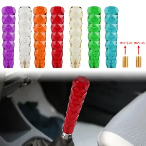 Universal 200mm-3D Diamond Design Crystal Stick Racing Gear Manual Shift Knob
