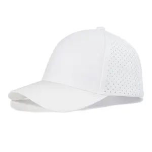 Classic White Quick-Dry Baseball Cap, Easy Mix for All Style, For Outdoor Sports, Clean Look – Unisex Lightweight Snapback Hat, Comfortable Fit Design for Running, Golf, Fishing, Hiking, Gym