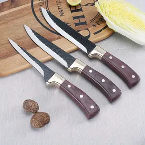 3 Piece Stainless Steel Bone Removal Knife Set with Non-Slip Handle, No Protective Cover, Ideal for Cooking Fish Filletting and Deboning, Utensils, Kitchenware, Stainless Steel Knives