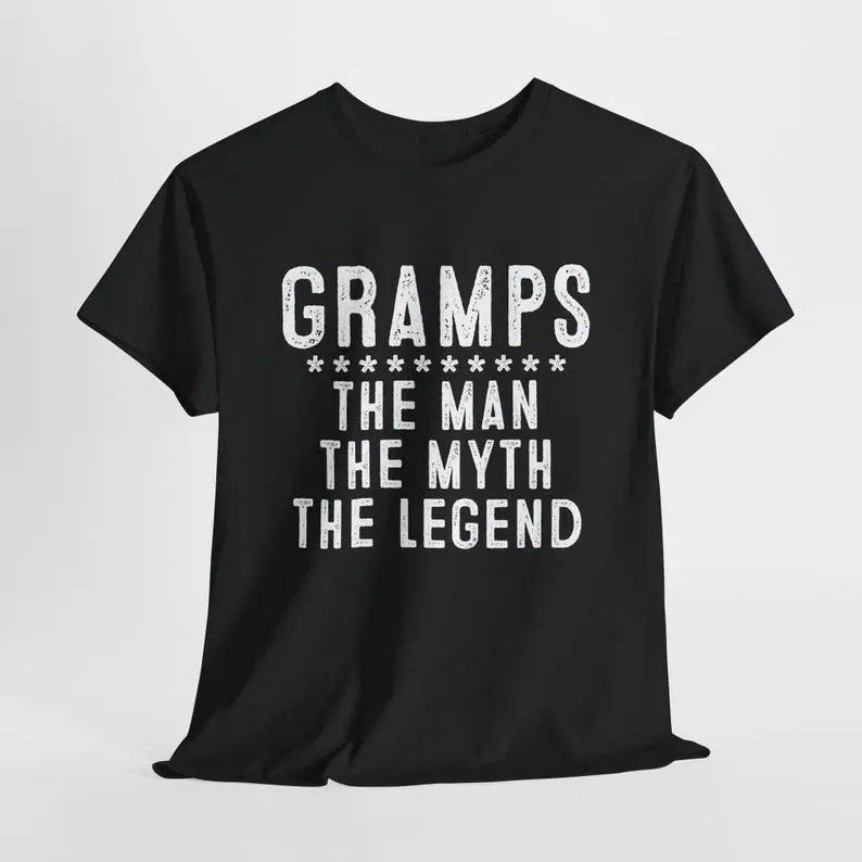 Gramps The Man, The Myth, The Legend T-Shirt - Gramps Shirt - Grandfather Gift - Gramp Gift - Grandpa Gift - Grandparent Gift