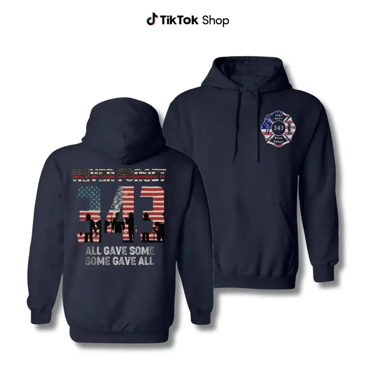9/11 Never Forget 343 Firefighter T Shirt Sweatshirt Hoodie, Vintage Streetwear Pullover Sweatshirt For Men And Women, Patriotic Apparel Gift For Firefighters, Veterans, And Proud Americans, Unisex Sweater Pullover Tee