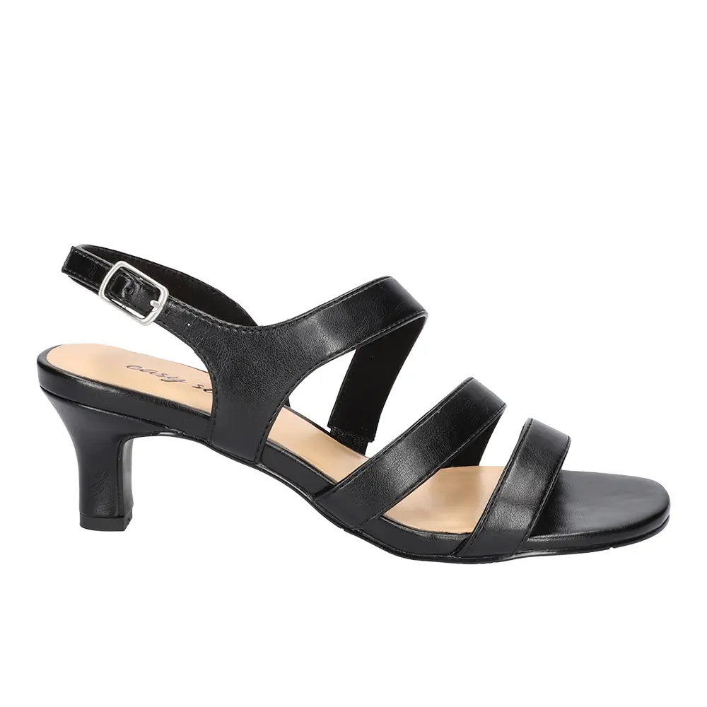 Easy Street Womens Como Slingback Dress Sandals Low Heel 1-2" - Black Easy Street Womens Como Slingback Dress Sandals Low Heel 1-2" - Black
