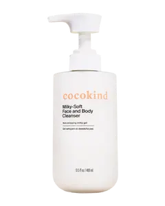 milky-soft face and body cleanser
