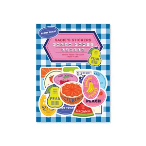 Sticker Flakes • Fresh Fruit Labels • Sticker Confetti, Waterproof Glossy Vinyl Stickers