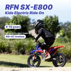 【RFN】 SX-E800 Kids Electric Bike for Ages 6–12, 3 Speeds (9/15/22 mph) – 16" Mag Wheels , 15-Mile Range Ebike, CE/UL + Oil-Damped Suspension & Magnetic Wrist Tether – Built for Bigger Riders Ready for More Power