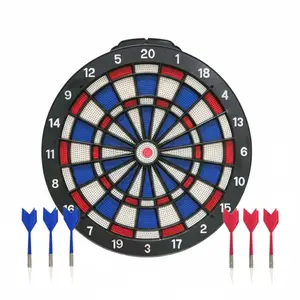 14-Inch Safety Dart Set with 6 Darts, Plastic Dart Board, Soft Tip Darts, Ultra-Thin Spider, Safe for Pets and Older Children, Indoor Decoration, Party Game, Outdoor Waterproof, Portable Game, Visibility and precision, Darts Gear, Darts Sets