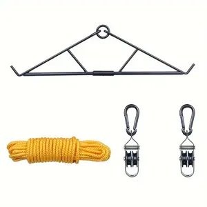 Travel Essentials700LB Capacity Deer Hunting Game Hoist Pulley Lift System with Gambrel Hunting Game Hanging Kit for Deer Carcass/Butcher Deer Hunting Accessories Gifts for MenOutdoor Gear