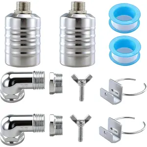 2 pcs Float Valves - Stainless with 1/2in & 3/4in for Fish Tanks, Swimming Pools, Livestock Troughs