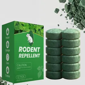 Natural and Gentle Mouse Repellent Pills - Indoor-Outdoor Use, Prevents Mice From Chewing Furniture, Convenient Fresh-Scent Solution