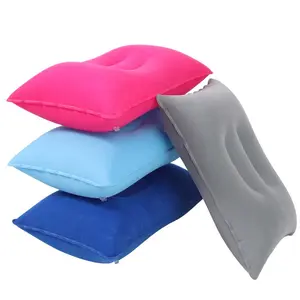 4Pack Ultralight A4 Size Inflatable Travel Pillow, Small Squared Flocked Fabric Air Pillow for Traveling, Holiday Trip, Hiking, Camping,Napping,Neck Lumbar Support(Gray+Sky Blue+Rose Red+Deep Blue) - Home Improvement.