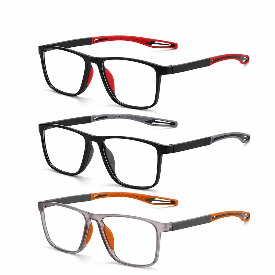 Multifocal Progressive Reading Glasses with Blue Light Blocking, Lightweight TR90 Flexible Frame for Reading, Phone and Computer Use Clear Daily