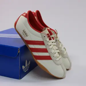 Adidas Tokyo Off White Better Scarlet Gum Women's Sneaker - Authentic Brand New Shoes JI3300