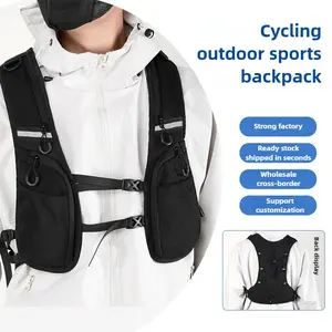 ​ Lightweight Nylon Hiking Chest Rig - Adjustable Shoulder Harness + Waist Straps for Secure Trekking Gear Carrying