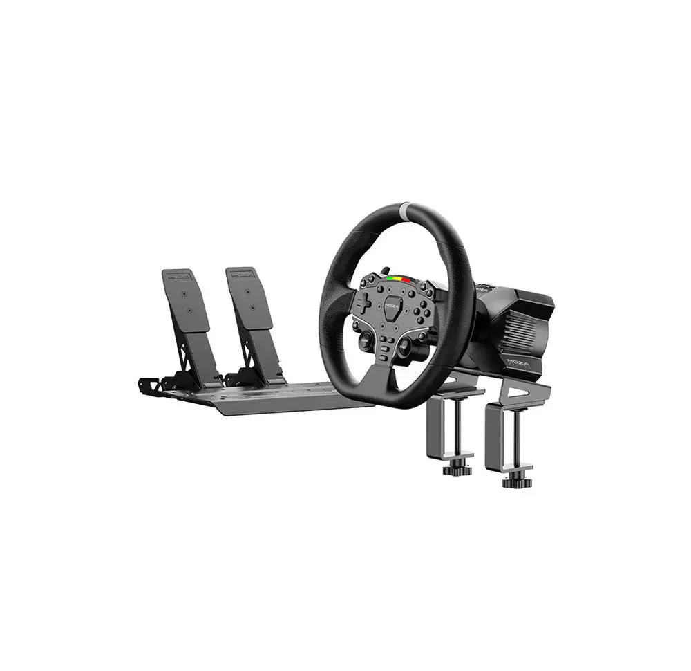 MOZA R3 Racing Wheel for PC,Powerful 3.9Nm DD Servo Motor with Aviation-Grade Aluminum Construction,Durable ISF PU Grips 11-inch Racing Wheel