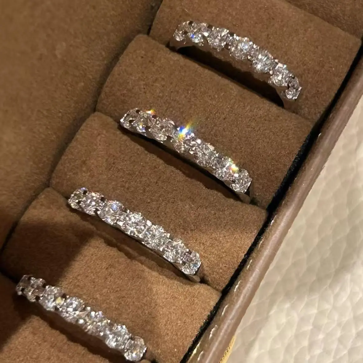 9K lab-grown diamond eternity band ring, Wear & Tear Style, understated luxury, premium elegance, pairs well, pwq05743