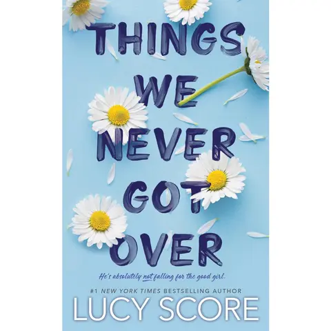 Used Novel - Things We Never Got Over by Lucy Score (Paperback, English, 1.21 lbs, Readable) - Evil Twin Theme, Car-and-Cash Theft Plot