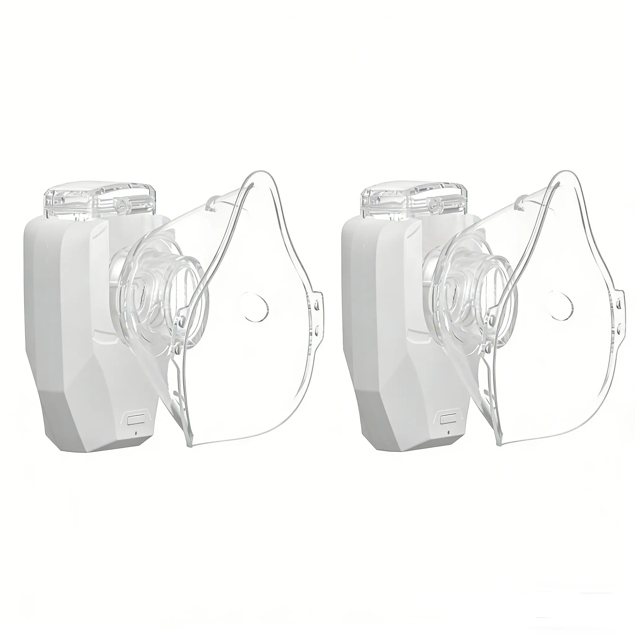 2 PCS USB Nebulizer Machine, Rechargeable Mesh Nebulizer with Adult & Child Masks, Mouthpiece, Compact USB-Enabled for Home, Travel, Portable Nebulizer Machine