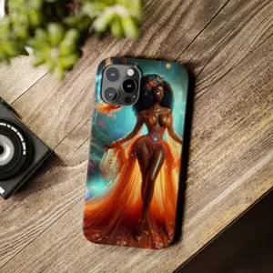 Orange Queen- Slim Phone Cases Tough Trendy Stylish Light Weight iPhone 15-7 Phone Cases
