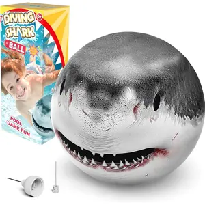 Shark Diving Ball Pool Toys for Kids Pool Games Swimming Sports Water Ball for Kids Adults Family 8.7 inch