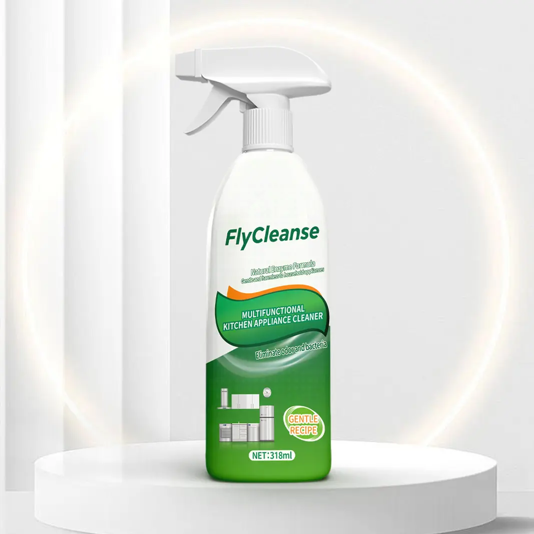 Fly Cleanse Multi-Purpose Kitchen Grease Cleaner Powerful cleaner for stoves, ovens, microwaves, and Griddles - 318ml