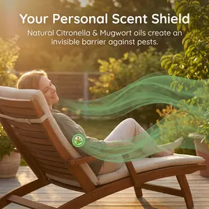 Plant Based Ingredients, Non-Toxic - The Original All Natural Citronella Essential Oil Insect Patch, DEET Free, for Toddlers, Kids