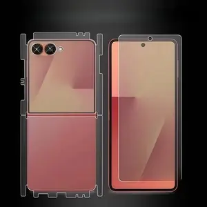 2-In-1 Front & Back Clear Screen Protector Film for Samsung Galaxy Z Flip 7, Full Coverage Protective Cover, Smartphone, Cellphone, Durable Protection Phone Accessories