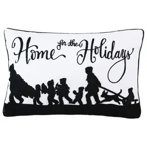14" x 22" Home For Holidays Throw Pillow by Valerie 14" x 22" Home For Holidays Throw Pillow by Valerie