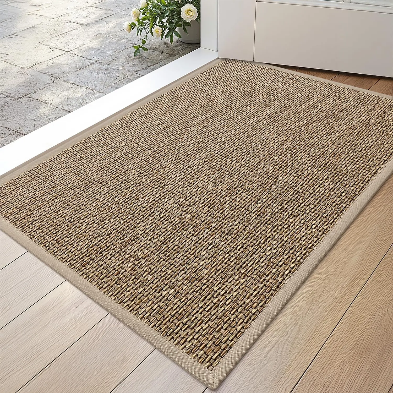 DEXI Ultra Thin Entryway Indoor Door Mat, Non Slip Rubber Backing Inside Entry Mat, Low Profile Easy Clean Dirt Trapper Doormat for Inside Entrance Patio,back to school,dorm essentials,home decor,home essentials