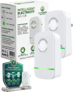 Electricity Saving Box, Watt Saving 90V-250V Energy Saving | Intelligent High Efficiency Electric Saver, to Reduce Electric Bill Power Energy Electricity Factor Saver Smart Intelligent Plug for Home/Office