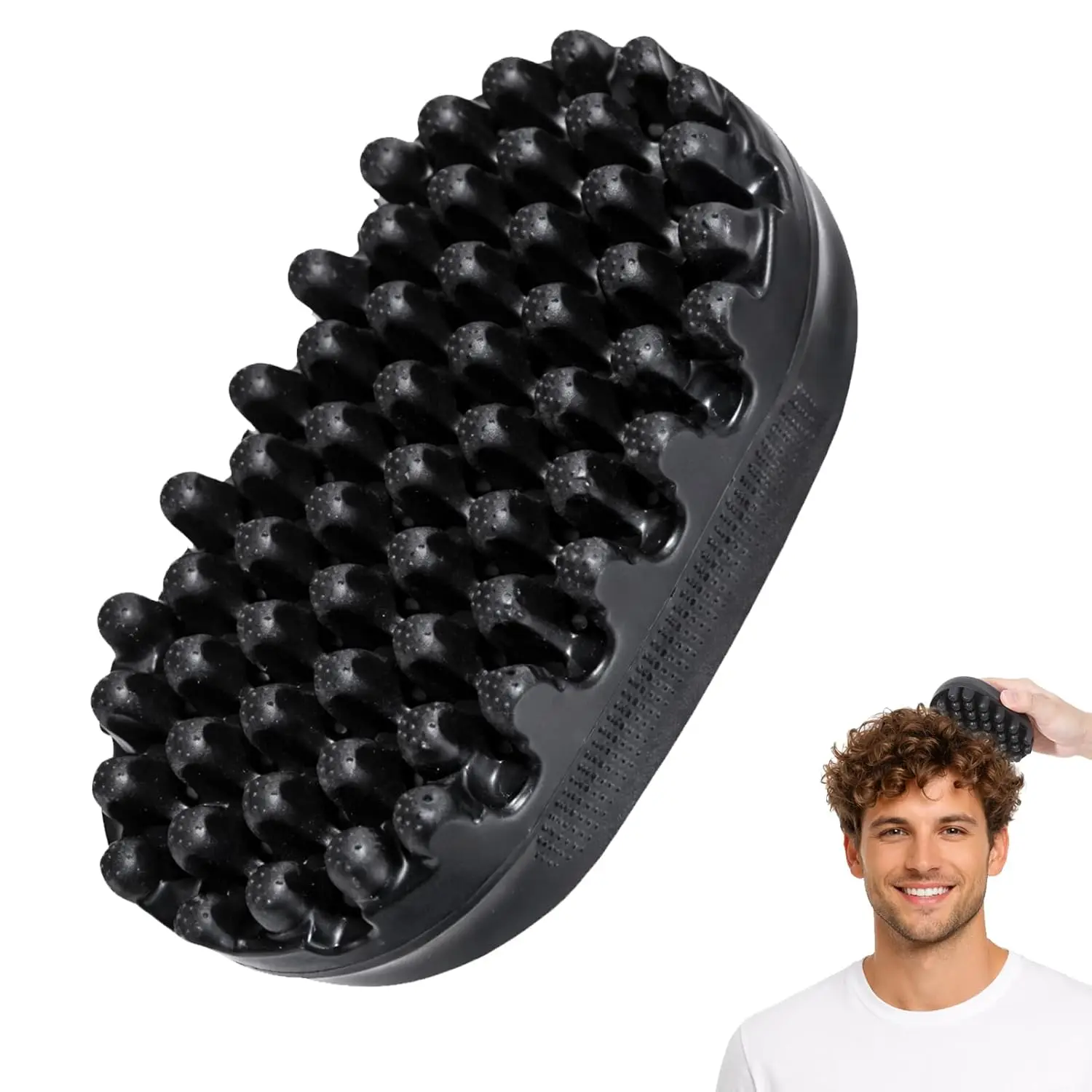 Twist Styler Comb for Curls & Coils - Washable Sponge Alternative for Afro & 4C Styles, Lightweight Tool for Textured Hair Care - Black Beauty Products, Curly, Curly Hairstyles, Sponge Brush, Kinky Curly