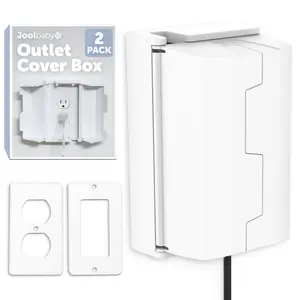 Jool Baby Electrical Outlet Cover Box (2 Pack) for Child-Safe Home Environment