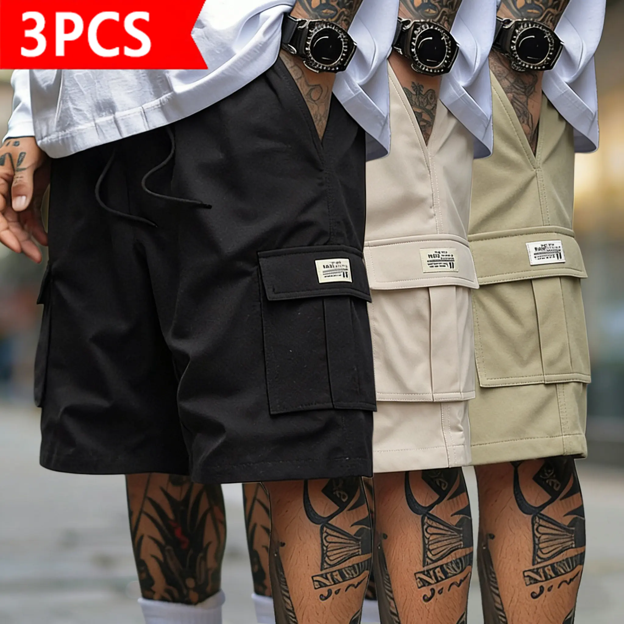 Black + Khaki + Brown