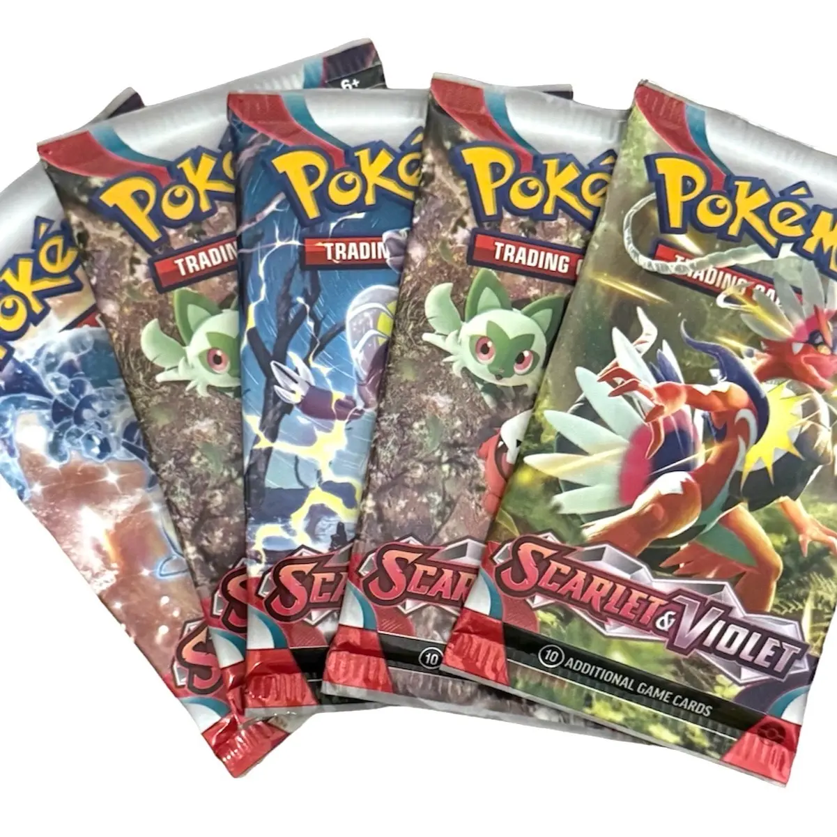 Pokemon Scarlet & Violet Booster Pack x 5 Packs (Artwork chosen at random)