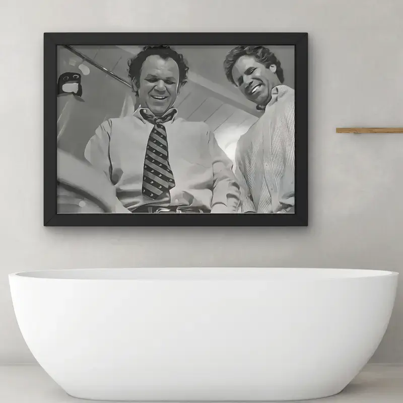 Step Brothers Movie Toilet Scene Poster, Bathroom Humor Print, Movie Decor Home, MADE IN USA