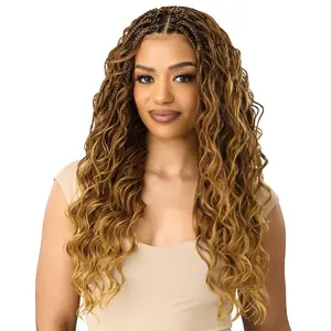 Twisted Up X-Pression By Outre Pre-Loop Crochet Braid - HYPER BORABORA LOOSE DEEP 20" 3X