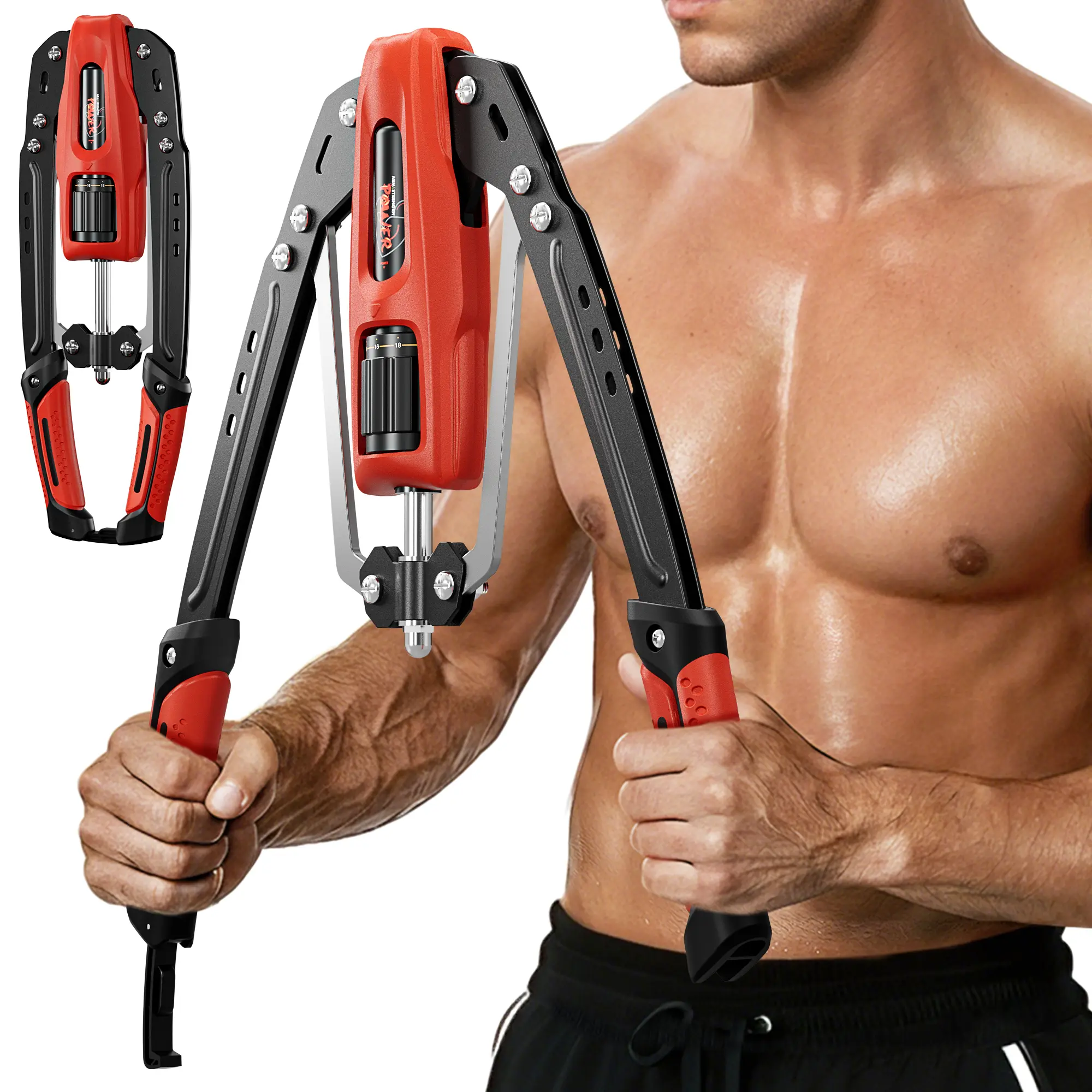 Twister Arm Trainer, 22-440lbs Resistense for Chest Workout and Arm Exerciser, Home Gym Workout Equipment for Upper Body Strength Training,Christmas Gift Ideas. summervibes