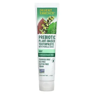 Desert Essence Prebiotic Toothpaste with Perilla Seed, Mint, 6.25 oz (176 g)